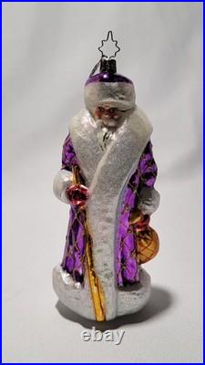 Christopher Radko 1996 Russian Santa Collection 7 Glass Ornament With Box