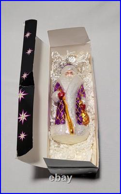 Christopher Radko 1996 Russian Santa Collection 7 Glass Ornament With Box