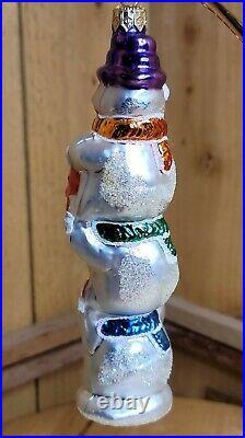 Christopher Radko 1996 SNOWTEM POLE Vintage Retired Glass Christmas Ornament 8
