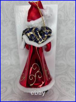 Christopher Radko 1996 Santa Claus Figurine Italy Italian Blown Glass Ornament