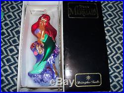 Christopher Radko 1997 Ariel Disney's The Little Mermaid Christmas Ornament Box