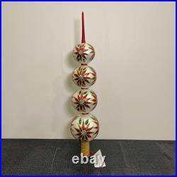 Christopher Radko 1997 NEW White Winter Blossom Finial Tree Topper Poinsettia 19 Christopher Radko 1997 NEW White Winter Blossom Finial Tree Topper Poinsettia 19