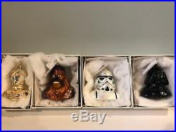 Christopher Radko 1998 Star Wars Ornaments. Lot of 4