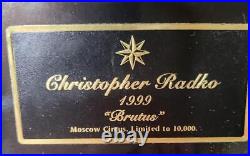 Christopher Radko 1999 Brutus Strongman Moscow Circus Ornament 436 Of 10000