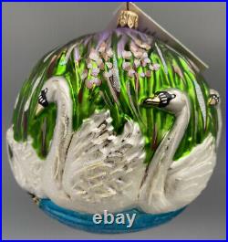 Christopher Radko 1999 Glass Ornament Seven Swans a Swimming 12 Days Ltd. Ed