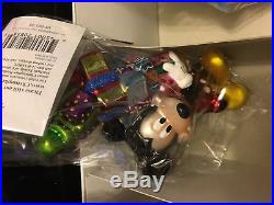 Christopher Radko-2001-Disney Ornaments- Goofy's Gifts, Mickey, Cinderella Castle