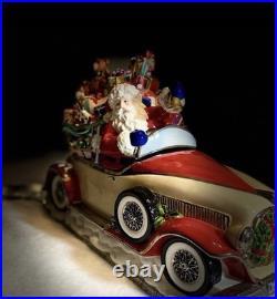 Christopher Radko 2002 Santa Rolls Rolls In Centerpiece Jar EXTREMELY RARE
