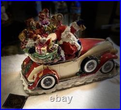 Christopher Radko 2002 Santa Rolls Rolls In Centerpiece Jar EXTREMELY RARE