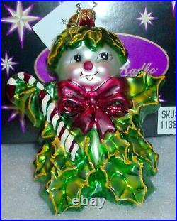 Christopher Radko 2003 Holly Jean Christmas Ornament withBox Green