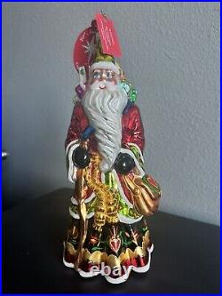 Christopher Radko 2005 Dutch Treat Santa Claus Glass Ornament Special Event Box