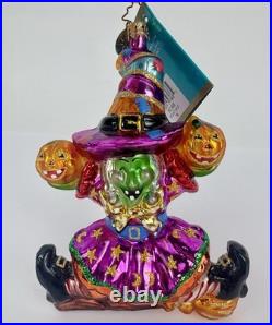 Christopher Radko 2006 Witchity Split Halloween Witch Holding Pumpkins. 1013498