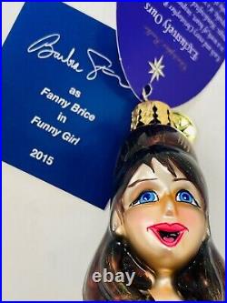 Christopher Radko 2015 BARBRA STREISAND Broadway Legends GREATEST STAR Ornament