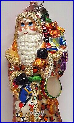 Christopher Radko 20th Anniversary Santa Claus Ornament Made in Poland 2004 Tag