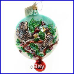Christopher Radko 4 CALLING BIRDS Blown Glass Ornament 12 Days Four Ltd Ed