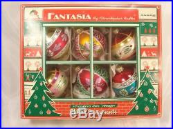 Christopher Radko 6 Fantasia Grandmas Own Vintage Glass Christmas Ornaments #1