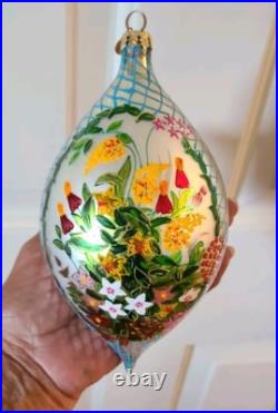 Christopher Radko 7 Ornament 2001 Summer Garden Large RETIRED EXCELLENT Christopher Radko 7 Ornament 2001 Summer Garden Large RETIRED EXCELLENT