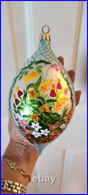 Christopher Radko 7 Ornament 2001 Summer Garden Large RETIRED EXCELLENT Christopher Radko 7 Ornament 2001 Summer Garden Large RETIRED EXCELLENT
