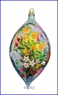 Christopher Radko 7 Ornament 2001 Summer Garden Large RETIRED EXCELLENT