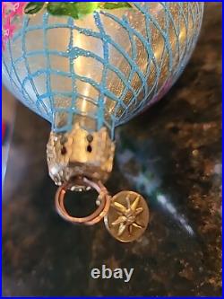 Christopher Radko 7 Ornament 2001 Summer Garden Large RETIRED EXCELLENT Christopher Radko 7 Ornament 2001 Summer Garden Large RETIRED EXCELLENT