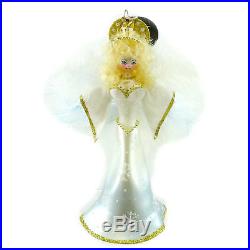 Christopher Radko ANGELIC GLOW Blown Glass Ornament Italian Italy Angel