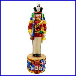 Christopher Radko AT ATTENTION Blown Glass Ornament Soldier Christmas