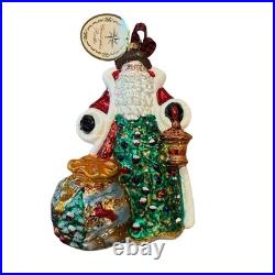 Christopher Radko A Gift of Nature Santa Ornament Limited Edition 993/1224 Handc