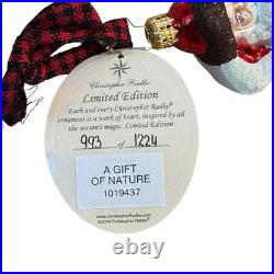 Christopher Radko A Gift of Nature Santa Ornament Limited Edition 993/1224 Handc Christopher Radko A Gift of Nature Santa Ornament Limited Edition 993/1224 Handc
