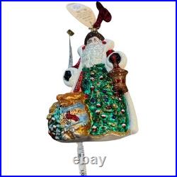 Christopher Radko A Gift of Nature Santa Ornament Limited Edition 993/1224 Handc Christopher Radko A Gift of Nature Santa Ornament Limited Edition 993/1224 Handc