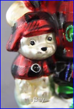 Christopher Radko All Spruced Up Muffy 2003 Ornament 3010075 Teddy Bear Pet Dog