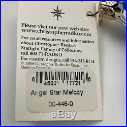 Christopher Radko Angel Star Melody Christmas Tree Holiday Ornament 00-446-0
