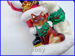 Christopher Radko Assembling The Dream Team Santa With Animals