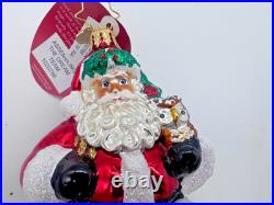 Christopher Radko Assembling The Dream Team Santa With Animals