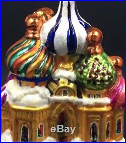 Christopher Radko BASIL DAZZLE Russian Cathedral LARGE Ornament l Moscow RARE