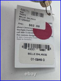 Christopher Radko Belle Balance Christmas Ornament 01-0946-0 Rare