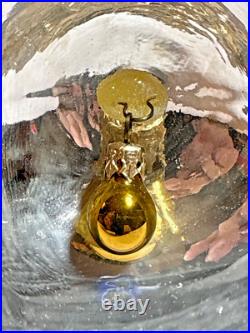 Christopher Radko Bells Of Cedar Hill On His Way Glass Ornament