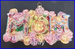 Christopher Radko Best MOM Mother's Day Ornament 3.5 X 5.5 Made In Poland