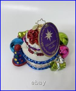 Christopher Radko Birthday Wishes Cake Ornament Exclusively Ours 3013152
