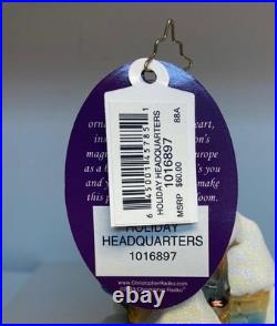 Christopher Radko Blown Glass Ornament Holiday Headquarters 1016897 7 1/2 Tall