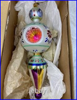 Christopher Radko Blue Danube 2000 Ornament Retired 13 Inch Vintage VERY RARE Christopher Radko Blue Danube 2000 Ornament Retired 13 Inch Vintage VERY RARE