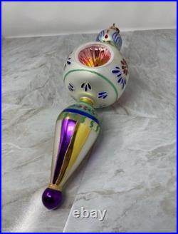 Christopher Radko Blue Danube 2000 Ornament Retired 13 Inch Vintage VERY RARE