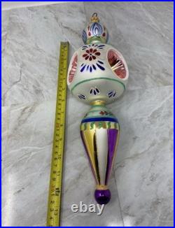 Christopher Radko Blue Danube 2000 Ornament Retired 13 Inch Vintage VERY RARE Christopher Radko Blue Danube 2000 Ornament Retired 13 Inch Vintage VERY RARE