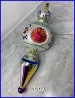 Christopher Radko Blue Danube 2000 Ornament Retired 13 Inch Vintage VERY RARE Christopher Radko Blue Danube 2000 Ornament Retired 13 Inch Vintage VERY RARE