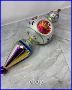 Christopher Radko Blue Danube 2000 Ornament Retired 13 Inch Vintage VERY RARE