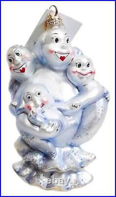 Christopher Radko Boo Babes Halloween Glass Christmas Ornament New With Tag