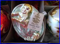 Christopher Radko Box of 6 Rare Vintage ornaments