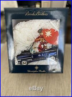 Christopher Radko Brooks Brothers Exclusive Santa in Car 2007 ornament. MIB