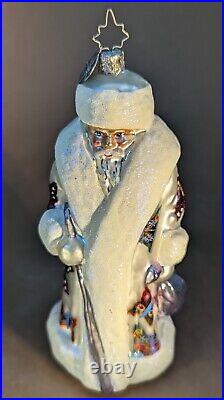 Christopher Radko Butterfly Santa Russian Moscow Prome 7 Glass Ornament