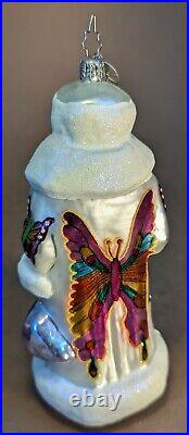 Christopher Radko Butterfly Santa Russian Moscow Prome 7 Glass Ornament