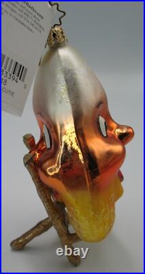 Christopher Radko CANDY CORN CUTIE Two Faced Christmas Ornament Rare HTF 2003