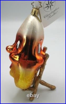 Christopher Radko CANDY CORN CUTIE Two Faced Halloween Ornament Rare HTF 2003